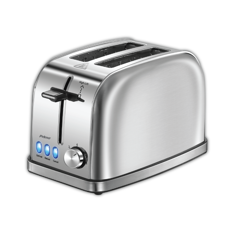 Primo PRST-40453 Φρυγανιέρα 2 Θέσεων 950W Inox (400453)